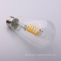 Clear/Amber Glass Globe Dimmable 4w Round Shape soft LED Filament Bulb ST64